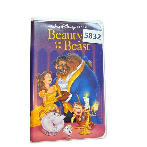 Walt Disney Classic Beauty & The Beast VHS 1325 Animated Movie - Picture 5 of 5